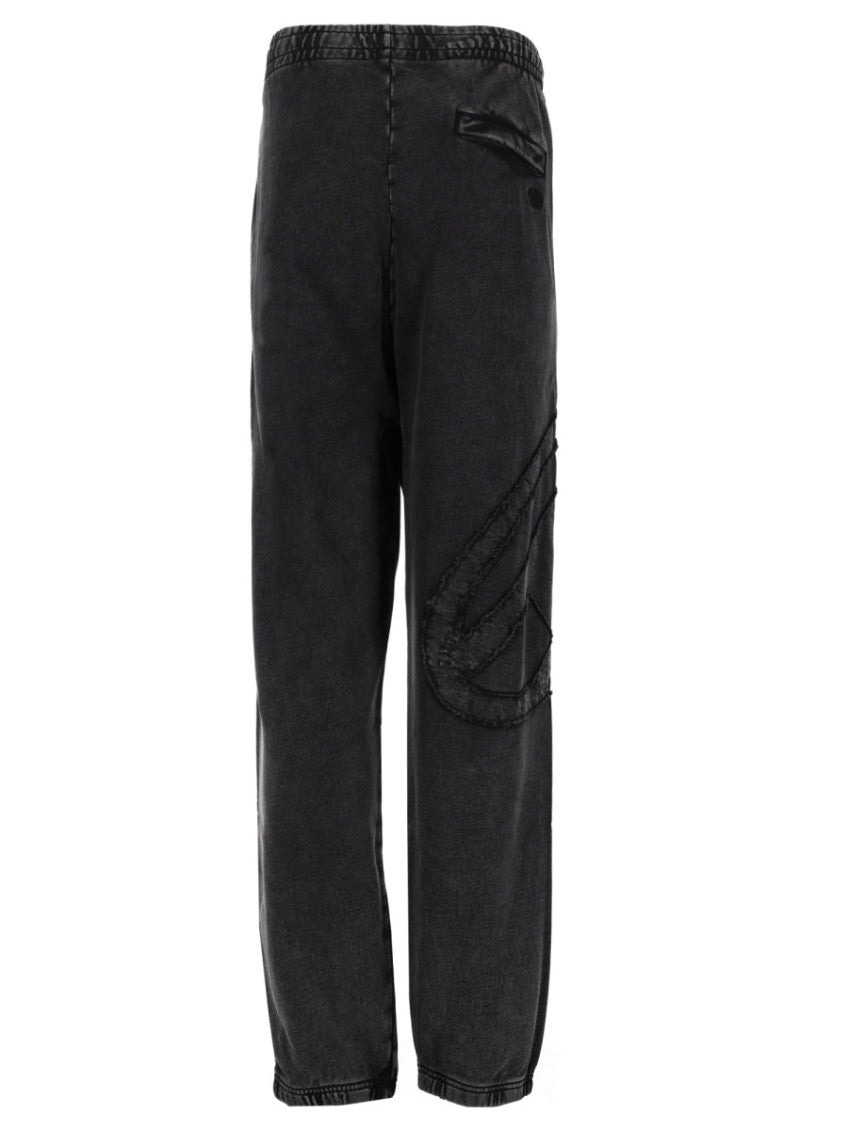Black Relaxed Elasticated Pants 4
