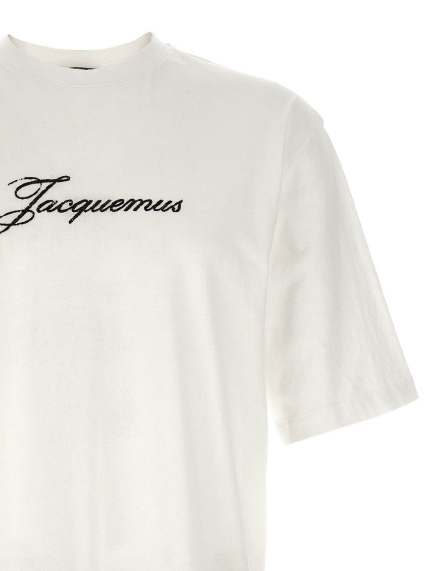 White Logo Crew Neck T-Shirt 2