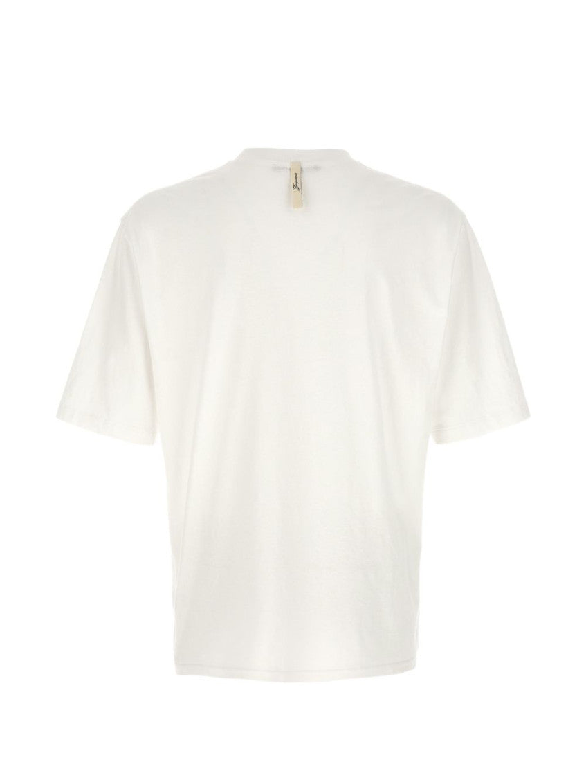 White Logo Crew Neck T-Shirt 3