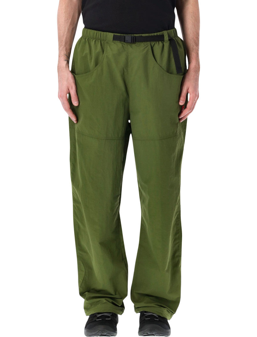 Green Relaxed Solid Trousers 1
