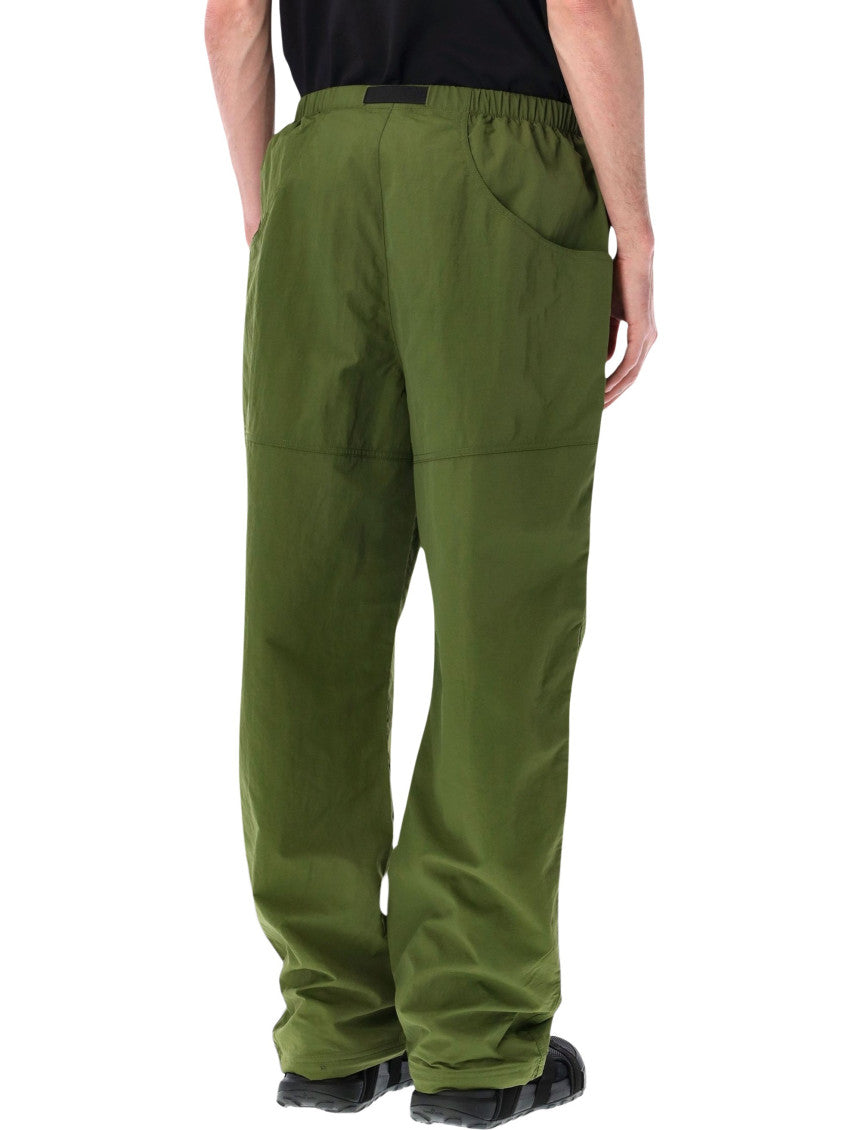 Green Relaxed Solid Trousers 2