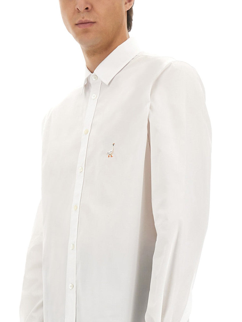 White Regular Poplin Shirt 4