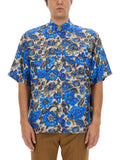 Blue Relaxed Floral Shirt 1