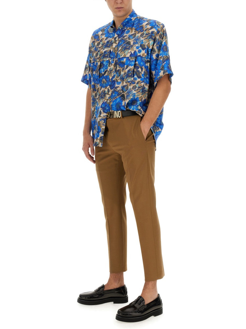 Blue Relaxed Floral Shirt 2
