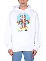 White Graphic Logo Hoodie 1