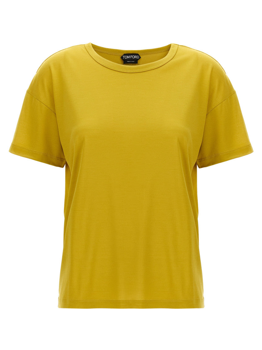 Yellow Silk T-shirt 1