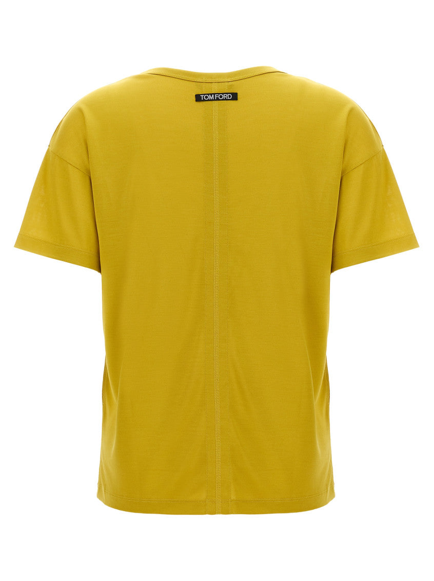 Yellow Silk T-shirt 2