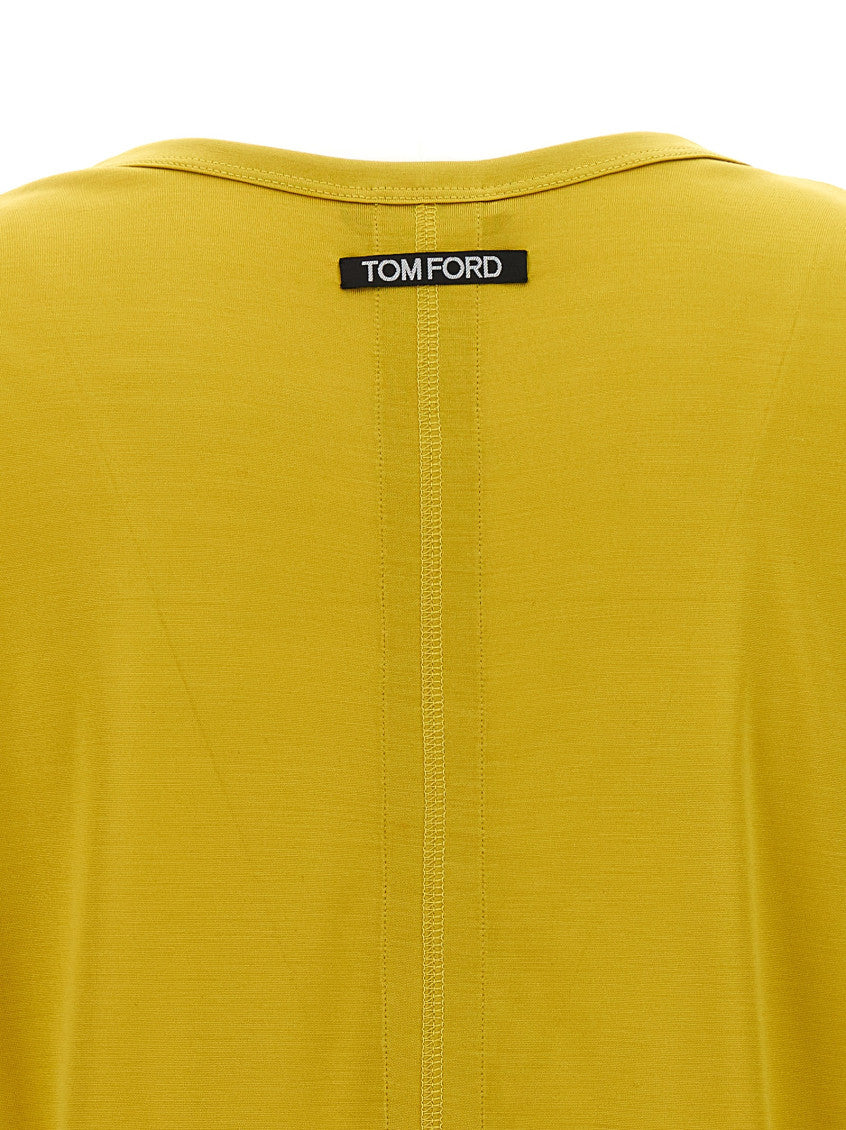 Yellow Silk T-shirt 3