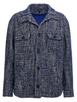 Blue Chevron Wool Jacket 1