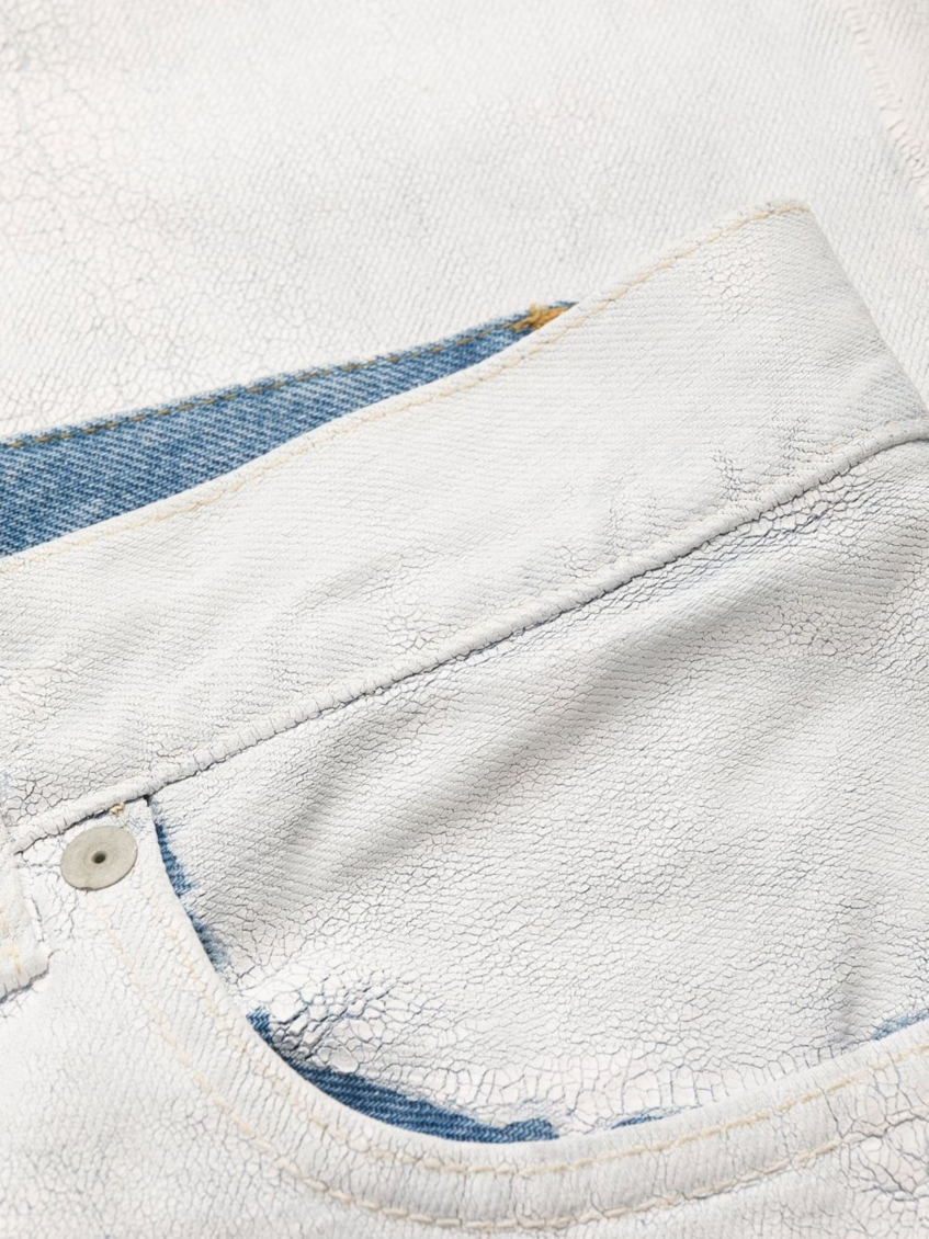 White Straight Leg Jeans 6