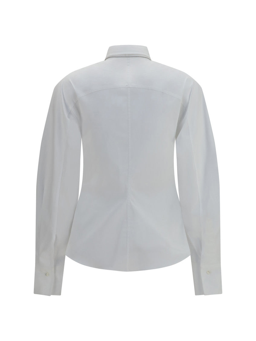 White Slim Solid Shirt 2