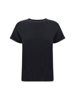 Black Solid Crew Neck T-Shirt 1