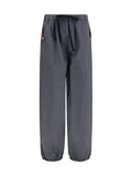 Grey Loose Drawstring Pants 1