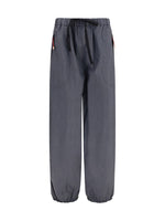 Grey Loose Drawstring Pants 1