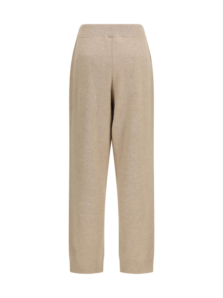 Beige Relaxed Elasticated Pants 2