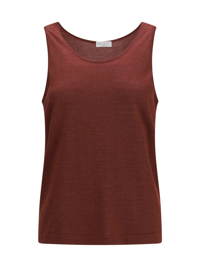 Red Embellished Round Neck Top 1