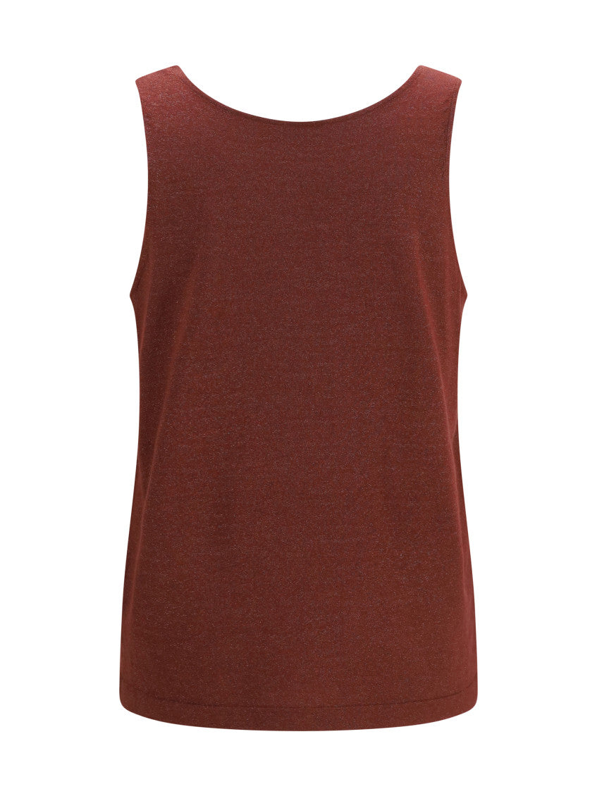 Red Embellished Round Neck Top 2
