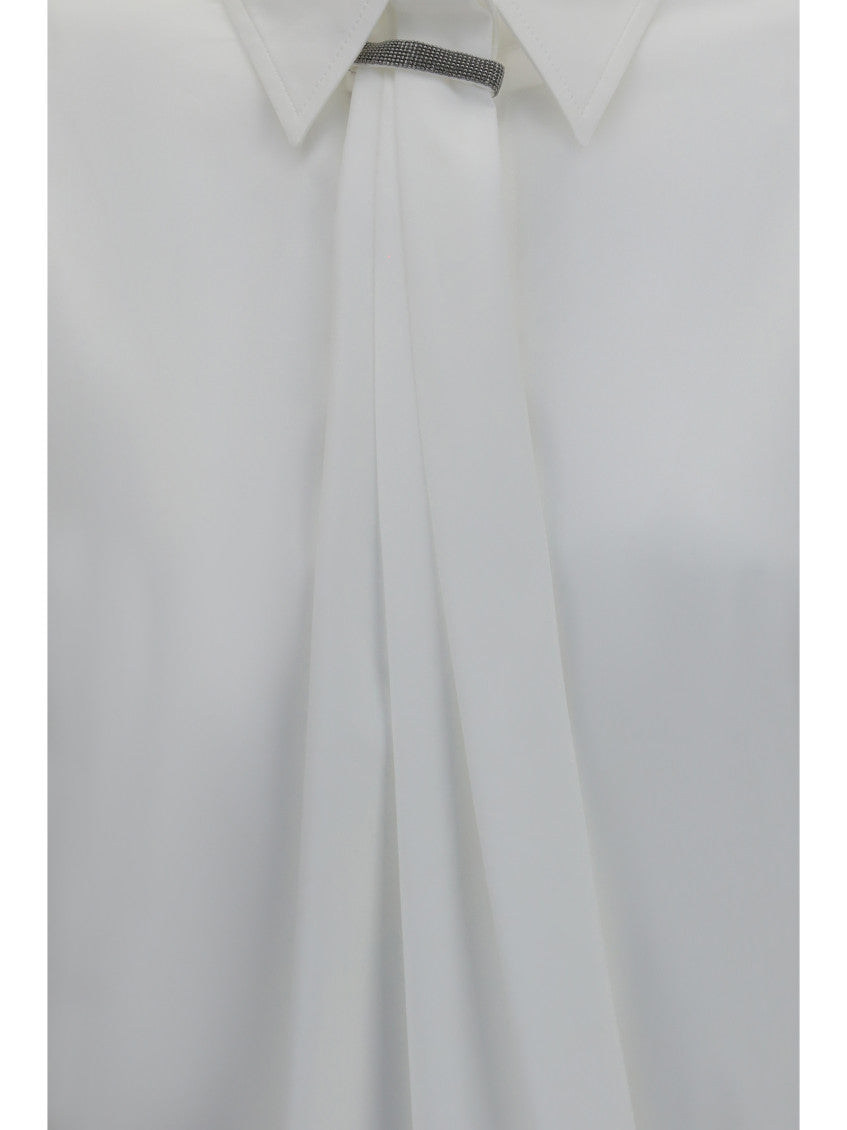 White Regular Embellished Shirt 3