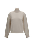 Off White Knitted Turtle Neck Sweater 1