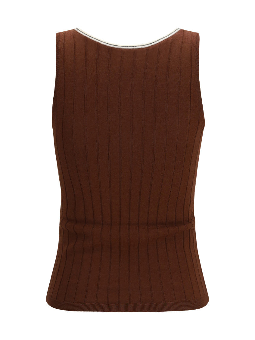 Maroon Textured Scoop Neck Top 2