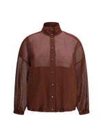 Red Solid Mandarin Collar Sweatshirt 1