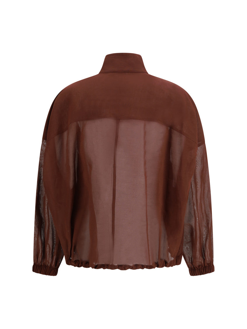 Red Solid Mandarin Collar Sweatshirt 2