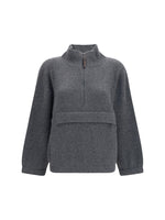 Grey Knitted Turtle Neck Sweater 1