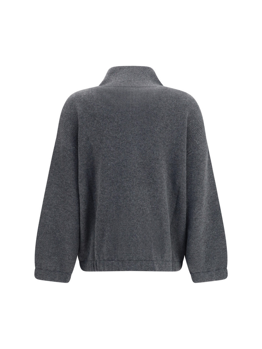Grey Knitted Turtle Neck Sweater 2