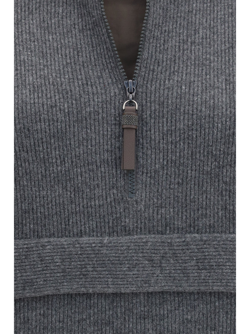 Grey Knitted Turtle Neck Sweater 3