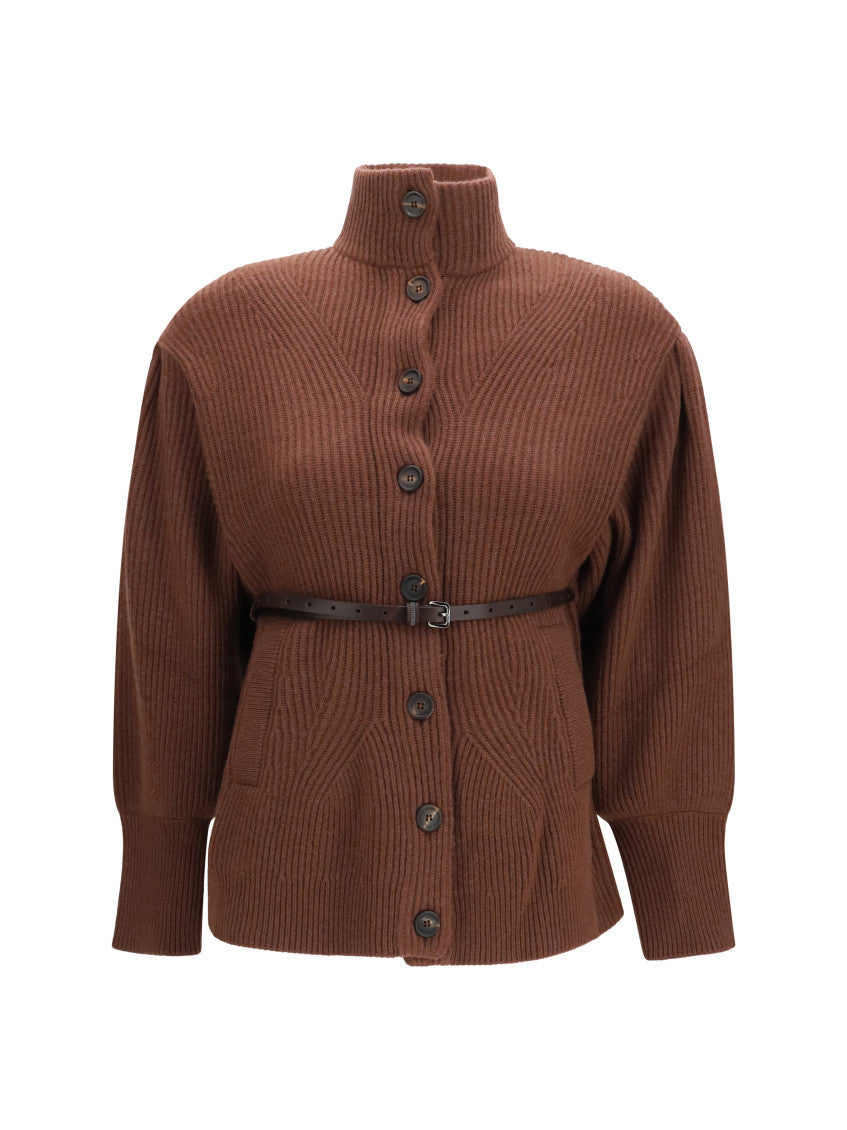 Brown Knitted Turtle Neck Sweater 1