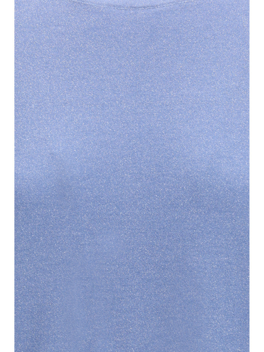 Blue Solid Crew Neck T-Shirt 3
