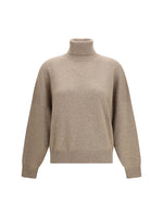 Brown Knitted Turtle Neck Sweater 1
