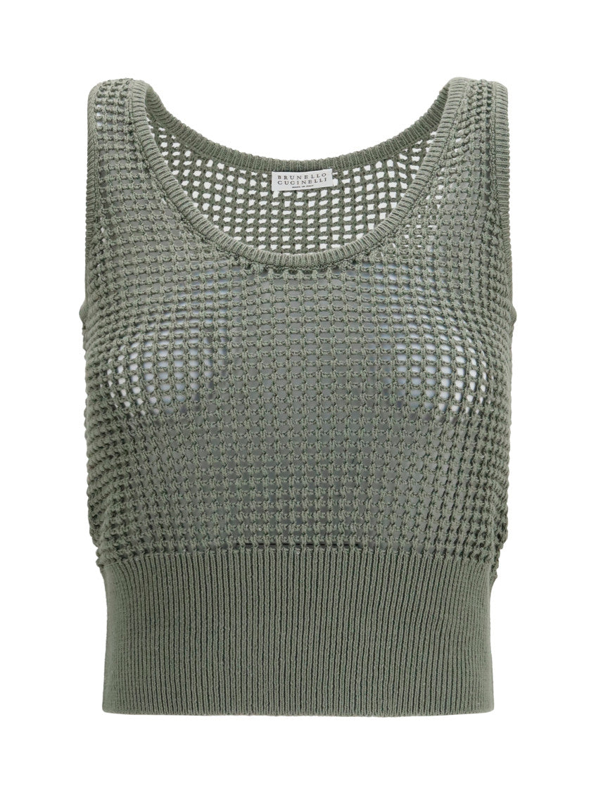 Green Knitted Round Neck Top 1