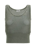 Green Knitted Round Neck Top 1
