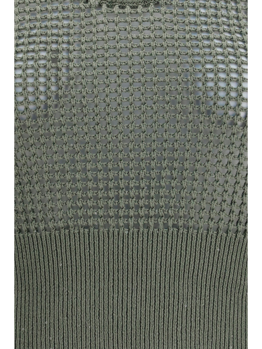 Green Knitted Round Neck Top 3
