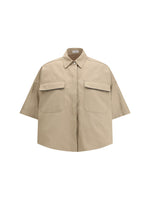 Beige Relaxed Solid Shirt 1