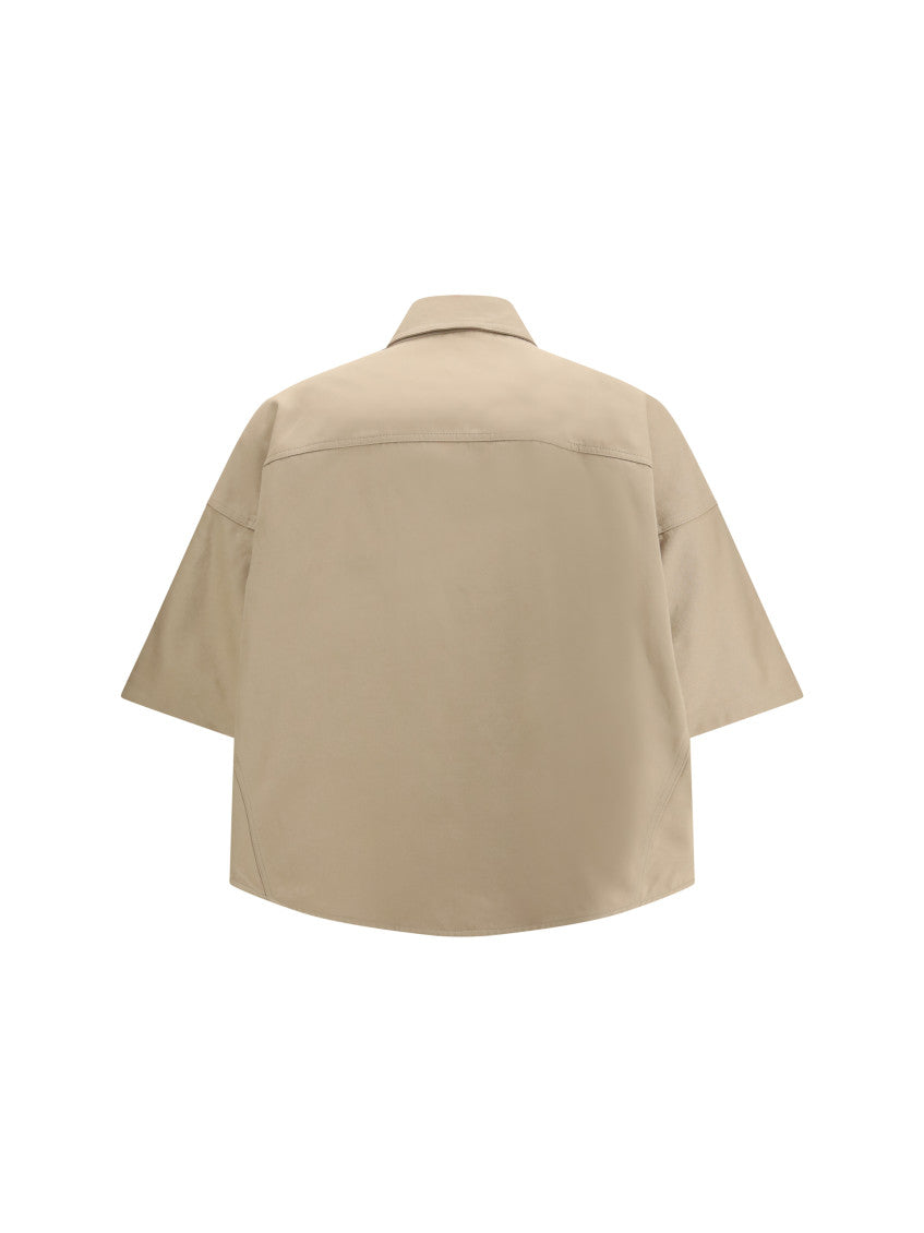 Beige Relaxed Solid Shirt 2