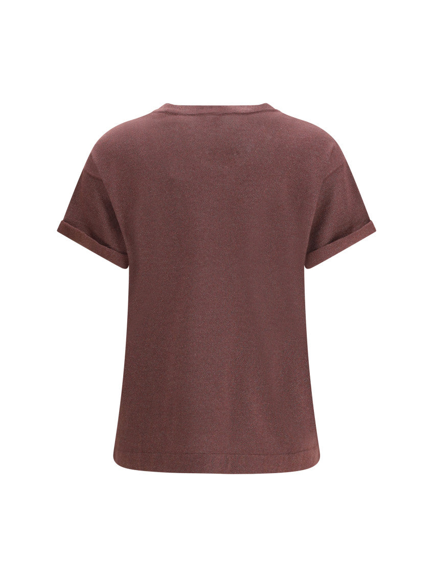 Brown Solid Crew Neck T-Shirt 2