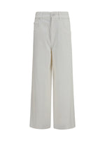 White Flared High Rise Jeans 1