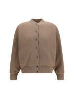 Beige Knitted Mock Collar Sweater 1