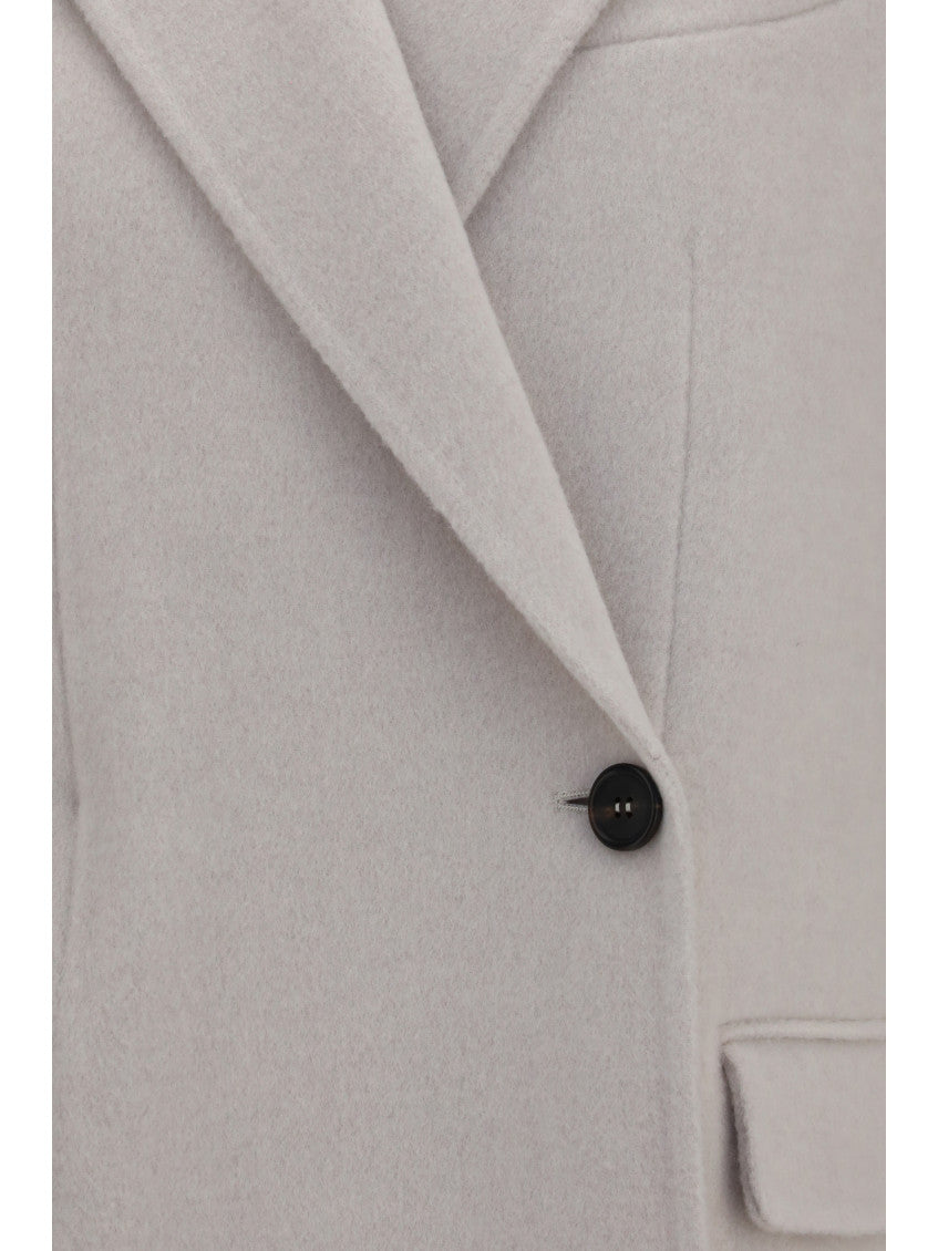 Grey Notched Lapel Blazer 3