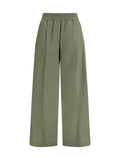 Green Relaxed Elasticated Pants 1