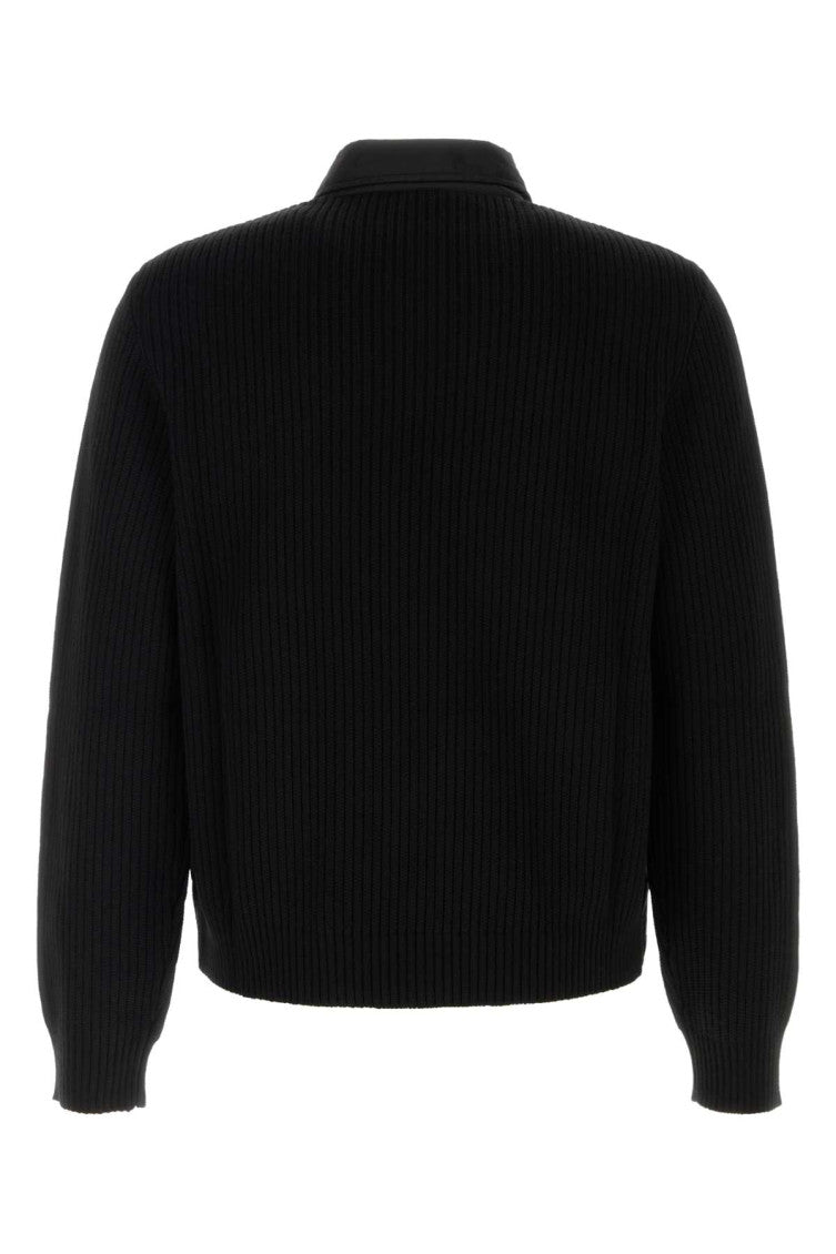 Black Zip-Up Cardigan 2