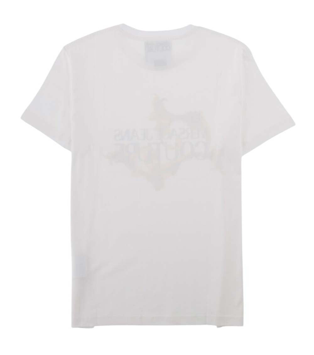 White Crew Neck T-Shirt 2
