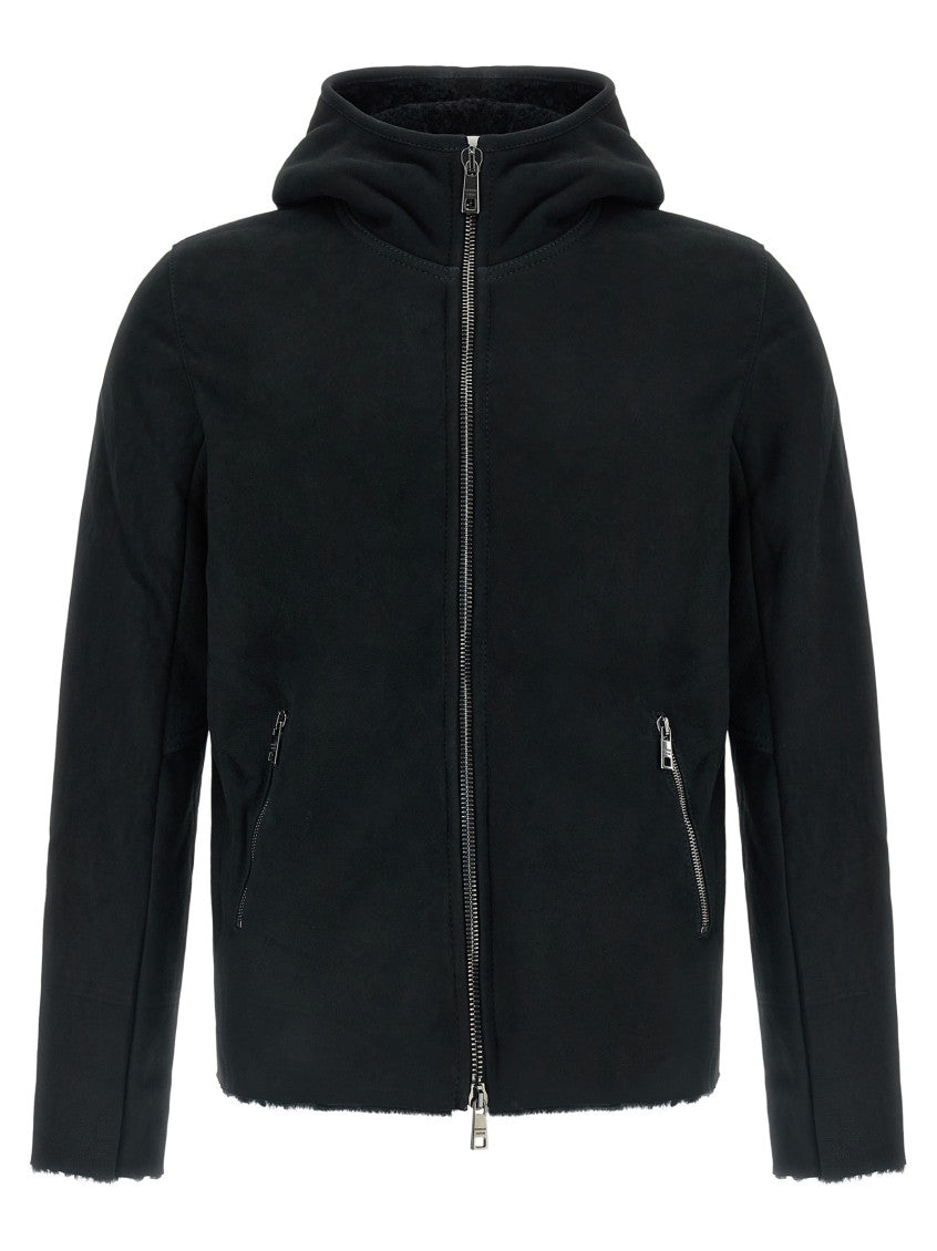 Black Regular Solid Hoodie 1