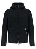 Black Regular Solid Hoodie 1