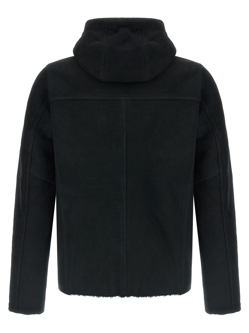 Black Regular Solid Hoodie 2
