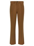 Brown Flat Front Pants 1