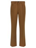 Brown Flat Front Pants 1