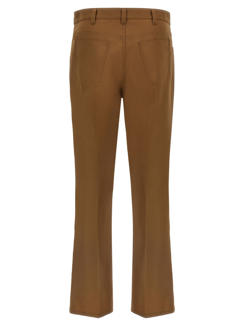 Brown Flat Front Pants 2